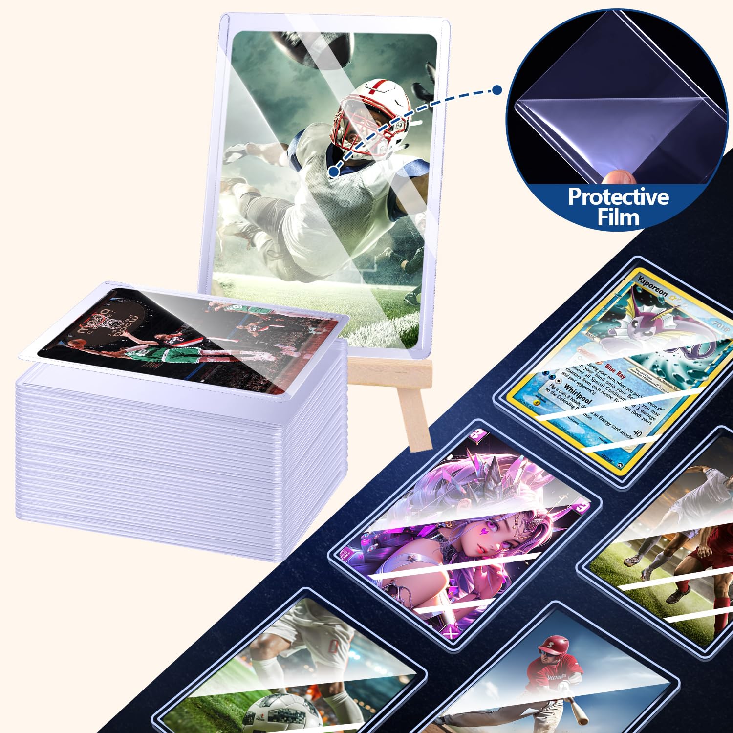 25-50 szt. Twarde etui ochronn – Card Penny Sleeve recenzja i cena